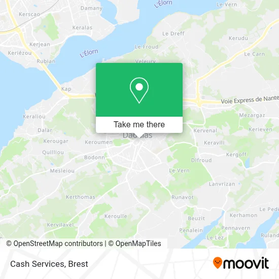 Cash Services map