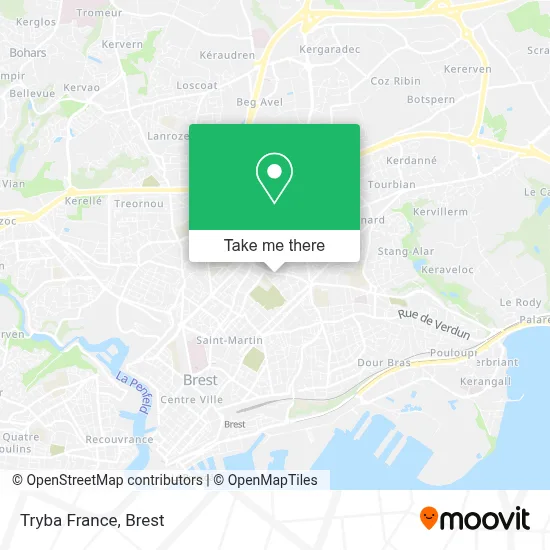 Tryba France map