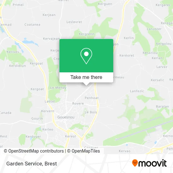 Jardin Service map