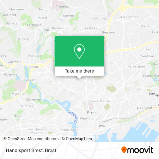 Handisport Brest map