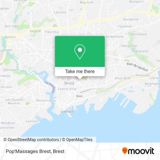 Pop'Massages Brest map