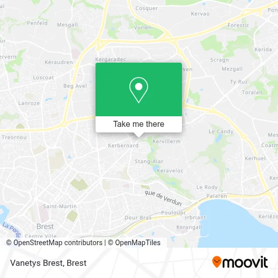 Vanetys Brest map