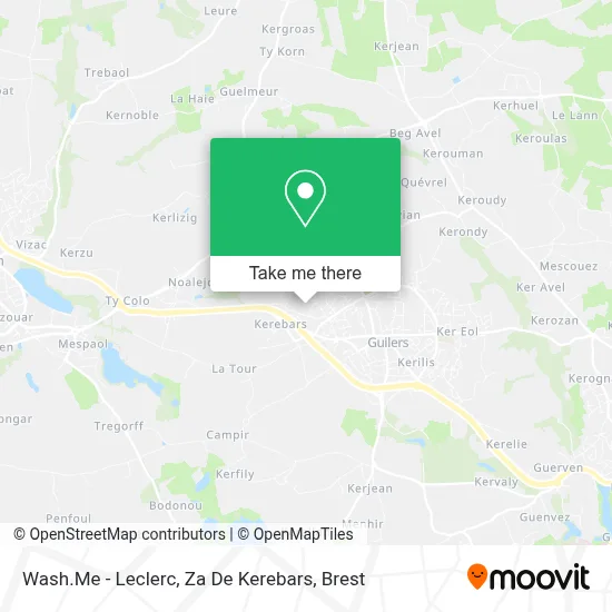 Wash.Me - Leclerc, Za De Kerebars map