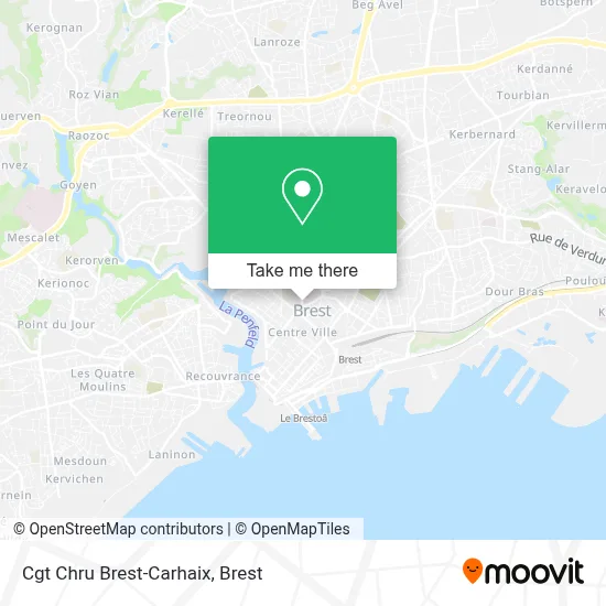 Cgt Chru Brest-Carhaix map
