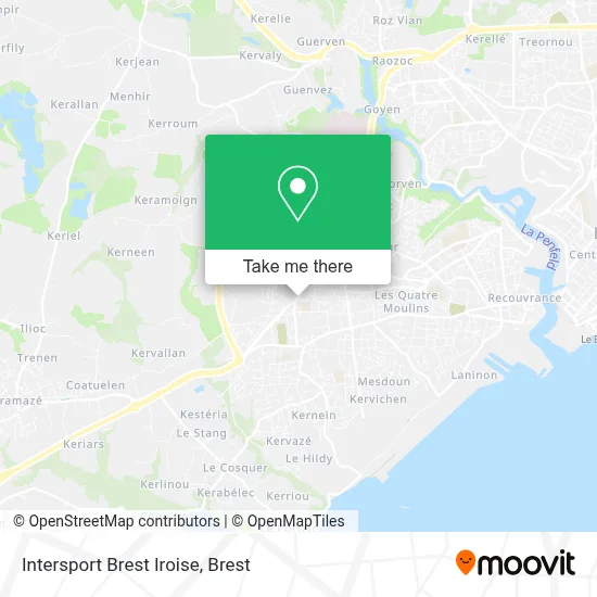 Intersport Brest Iroise map