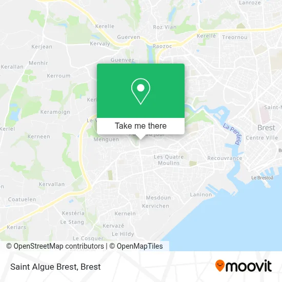 Saint Algue Brest map