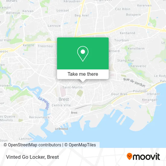 Vinted Go Locker map