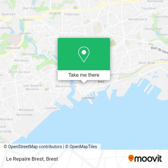 Le Repaire Brest map