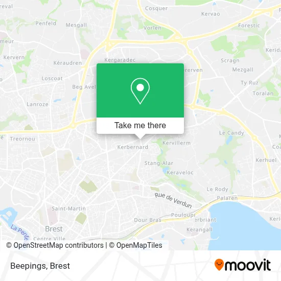 Beepings map
