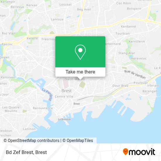 Bd Zef Brest map