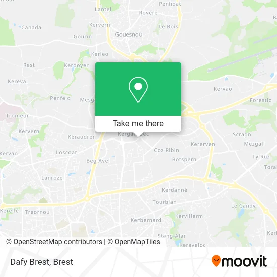 Dafy Brest map