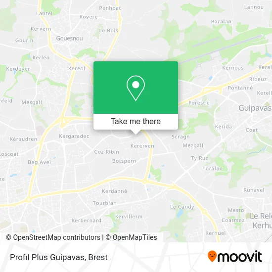 Profil Plus Guipavas map