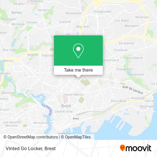 Vinted Go Locker map