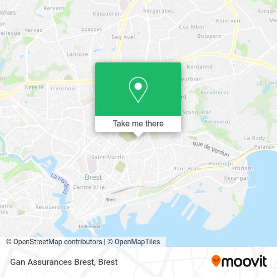 Gan Assurances Brest map