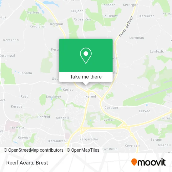 Recif Acara map