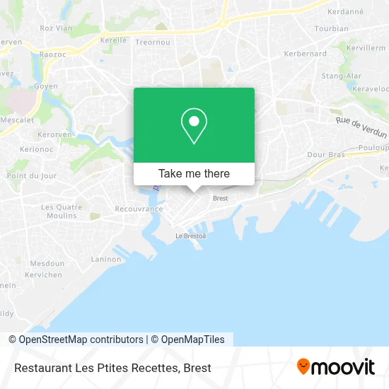 Restaurant Les Ptites Recettes map