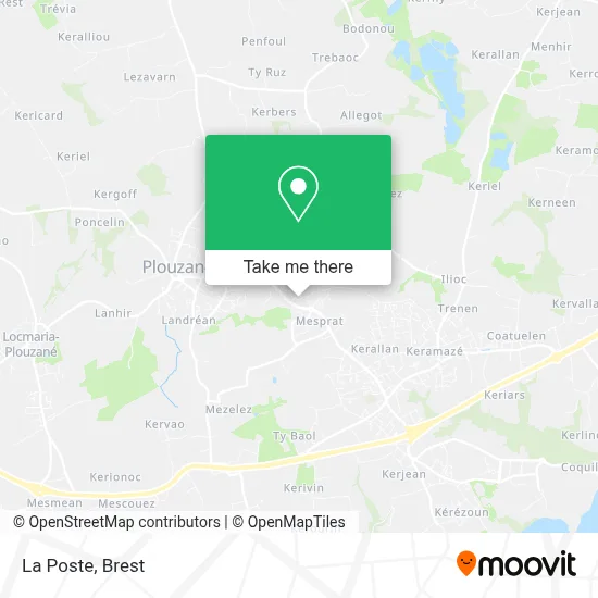La Poste map