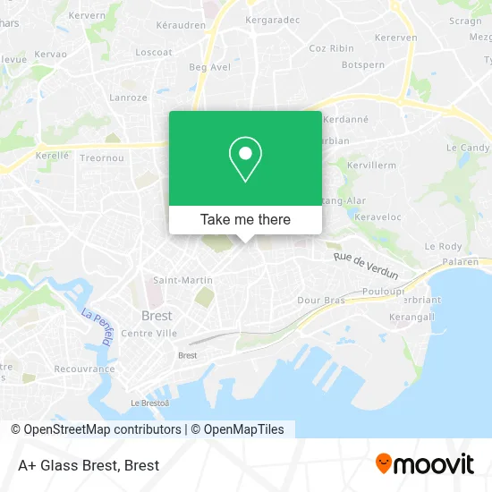 A+ Glass Brest map