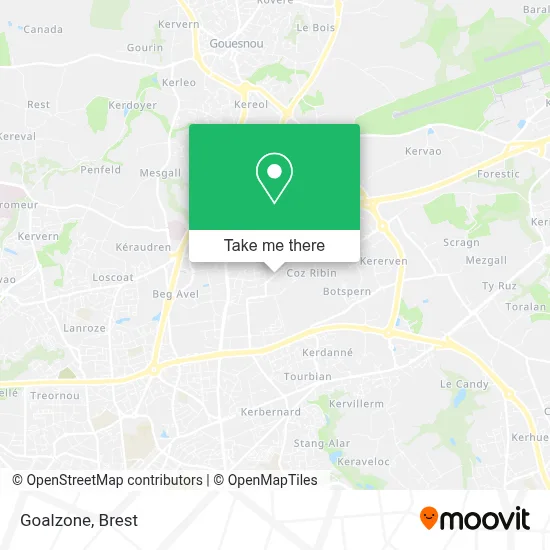 Goalzone map