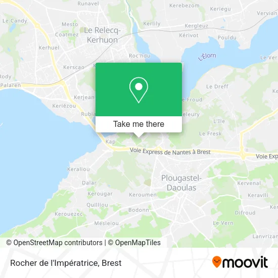 Rocher de l'Impératrice map