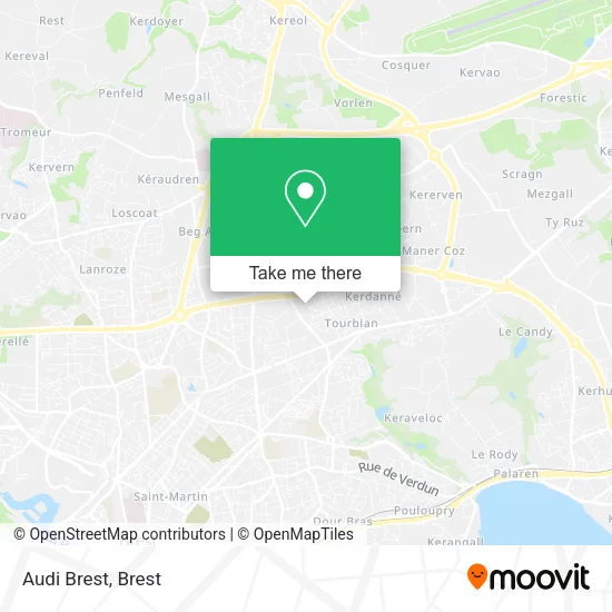 Audi Brest map
