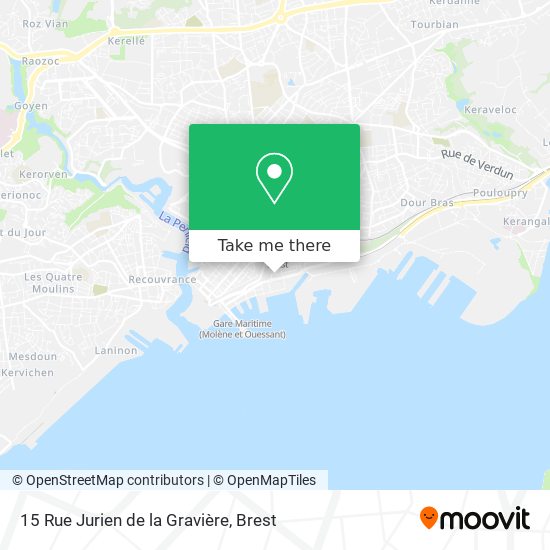 Mapa 15 Rue Jurien de la Gravière