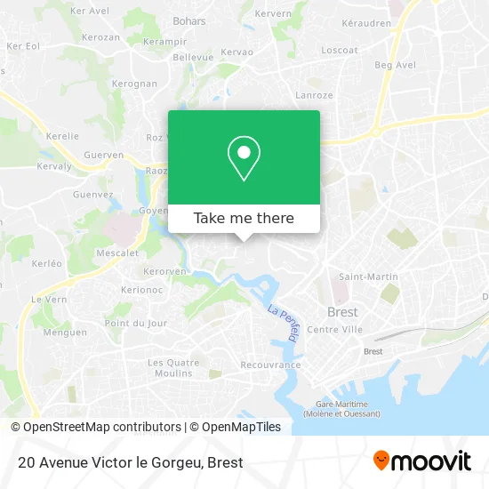 20 Avenue Victor le Gorgeu map