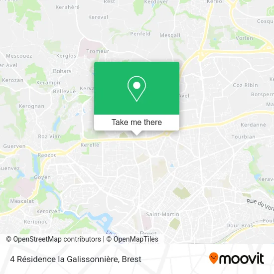 4 Résidence la Galissonnière map
