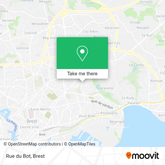 Rue du Bot map