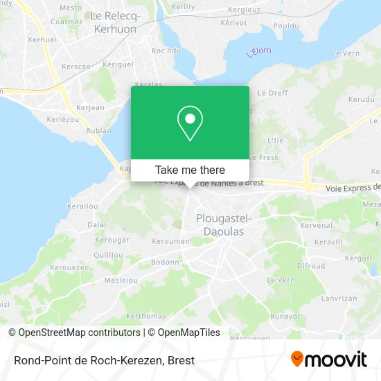 Rond-Point de Roch-Kerezen map