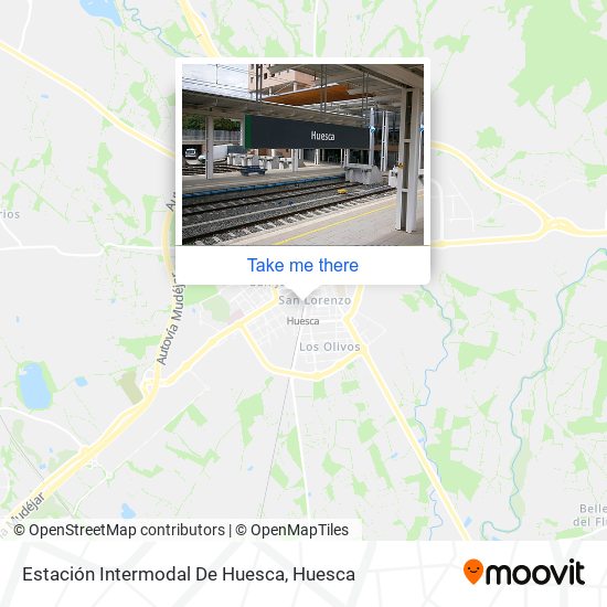 mapa Estación Intermodal De Huesca
