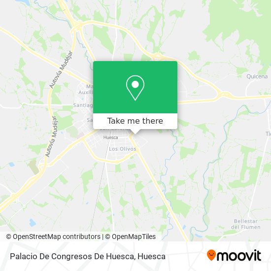 mapa Palacio De Congresos De Huesca