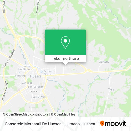 mapa Consorcio Mercantil De Huesca - Humeco