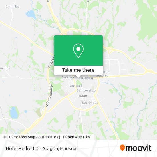 Hotel Pedro I De Aragón map