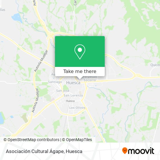 mapa Asociación Cultural Ágape