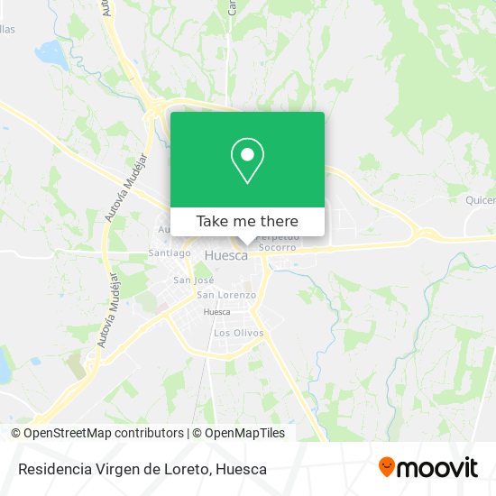 mapa Residencia Virgen de Loreto