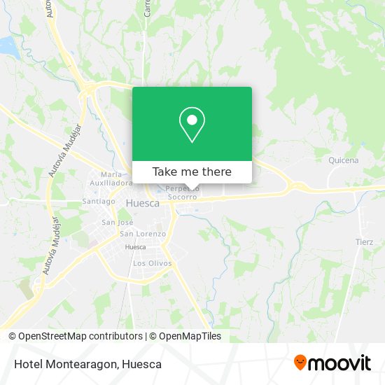 Hotel Montearagon map