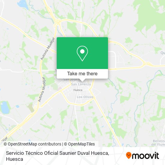 Servicio Técnico Oficial Saunier Duval Huesca map