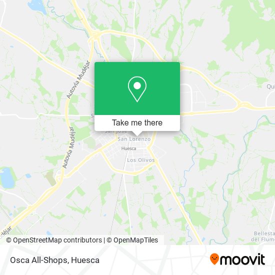 Osca All-Shops map