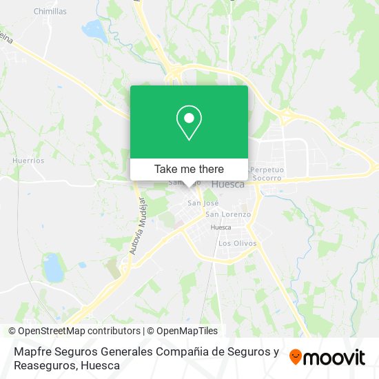 mapa Mapfre Seguros Generales Compañia de Seguros y Reaseguros