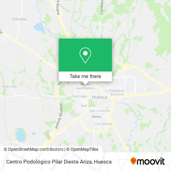 mapa Centro Podológico Pilar Dieste Ariza