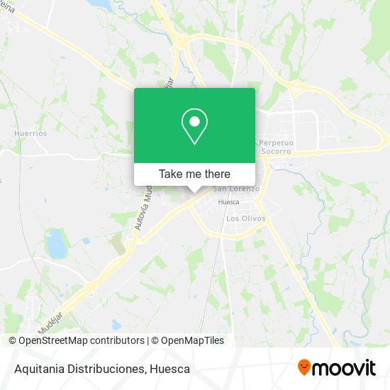 Aquitania Distribuciones map