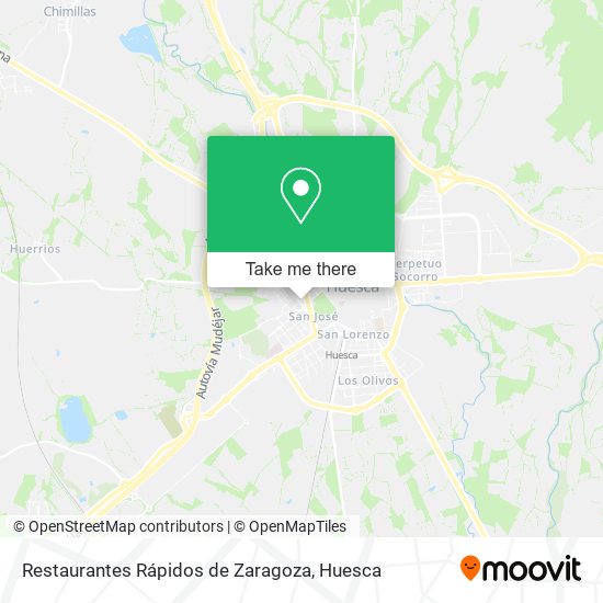 Restaurantes Rápidos de Zaragoza map