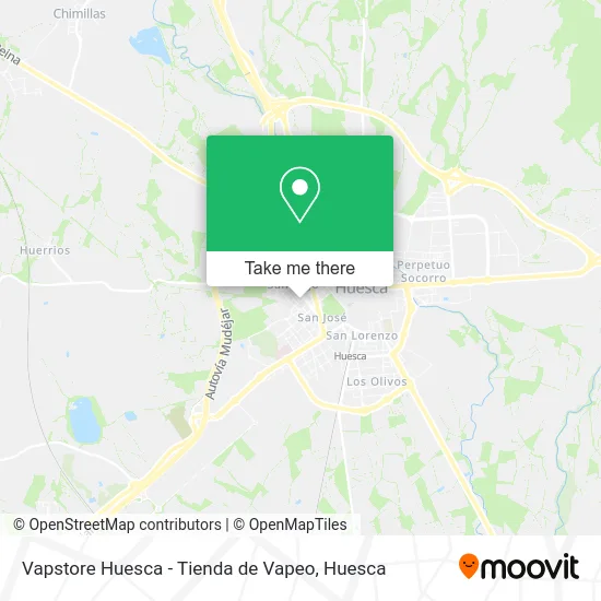 Vapstore Huesca - Tienda de Vapeo map
