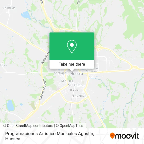 Programaciones Artístico Músicales Agustín map