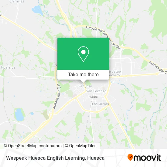 Wespeak Huesca English Learning map