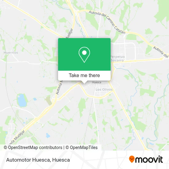 Automotor Huesca map