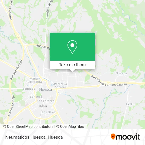 Neumaticos Huesca map
