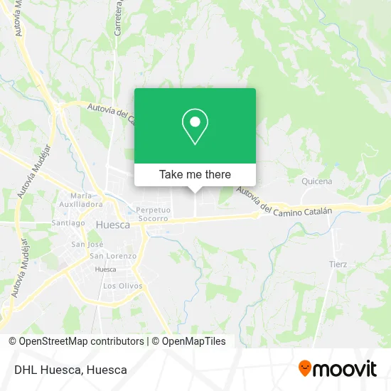 DHL Huesca map