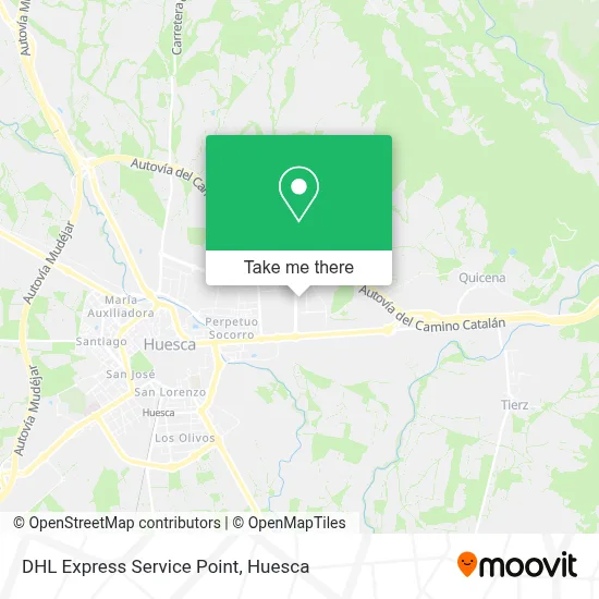 DHL Express Service Point map